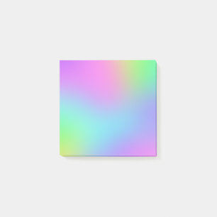 Farbenfrohe Pastel Blur Gradient Notes Post-it Klebezettel