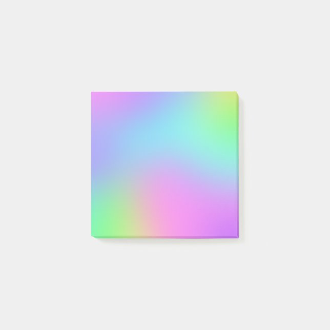 Farbenfrohe Pastel Blur Gradient Notes Post-it Klebezettel (Vorderseite)