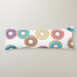 Farbenfrohe Pastel Donuts & Sprinkles Muster Seitenschläferkissen