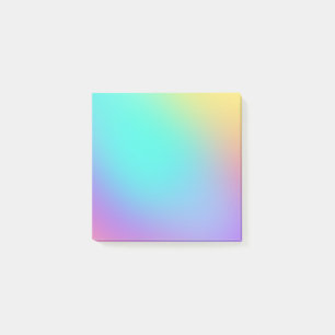 Farbenfrohe Pastel Gradient Post-it Klebezettel
