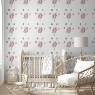 Farbenfrohe Pastel Party Balloons Kinderzimmer Sch Tapete