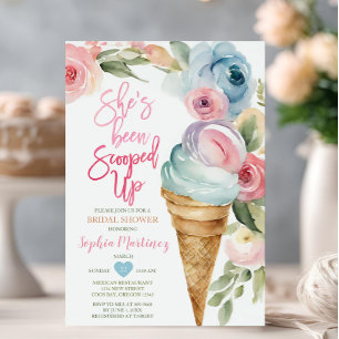 Farbenfrohe Pastel Summer Ice Brautparty Einladung
