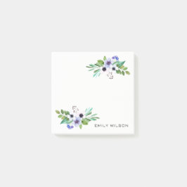 Farbenfrohe Pastel Tones Bouquet Post-it Klebezettel