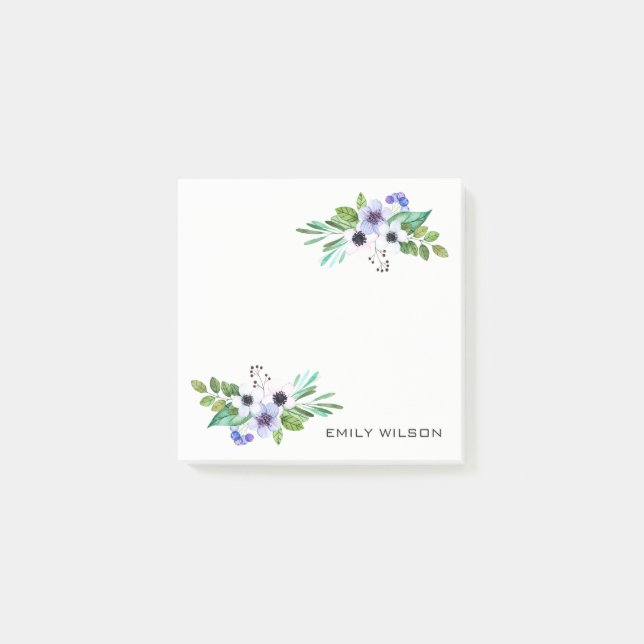 Farbenfrohe Pastel Tones Bouquet Post-it Klebezettel (Vorderseite)