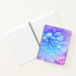 Farbenfrohe Pastell-Ätherische Blumen Notizbuch