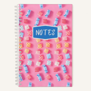 Farbenfrohe Pastell Candies Notizbuch