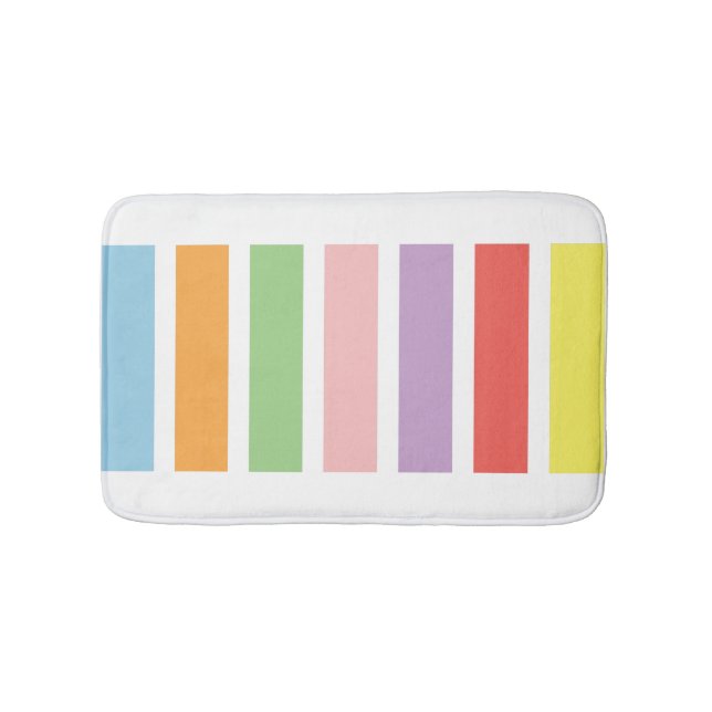 farbenfrohe Pastell Hues Badematte (Vorderseite)