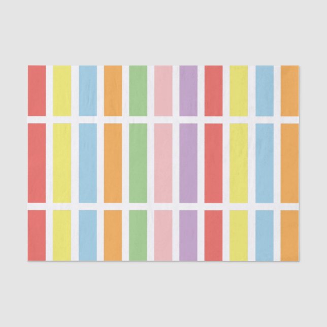 farbenfrohe Pastell Hues Seidenpapier (Vorderseite)