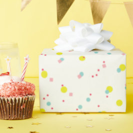 Farbenfrohe Pastelle Confetti Dots Oh, was Spaß Ur Geschenkpapier