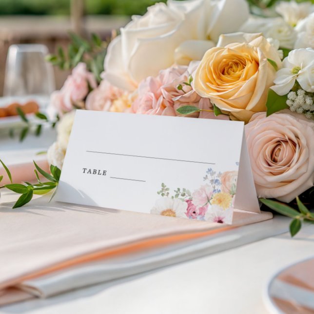 Farbenfrohe Pastelle Platzkarte (Von Creator hochgeladen)