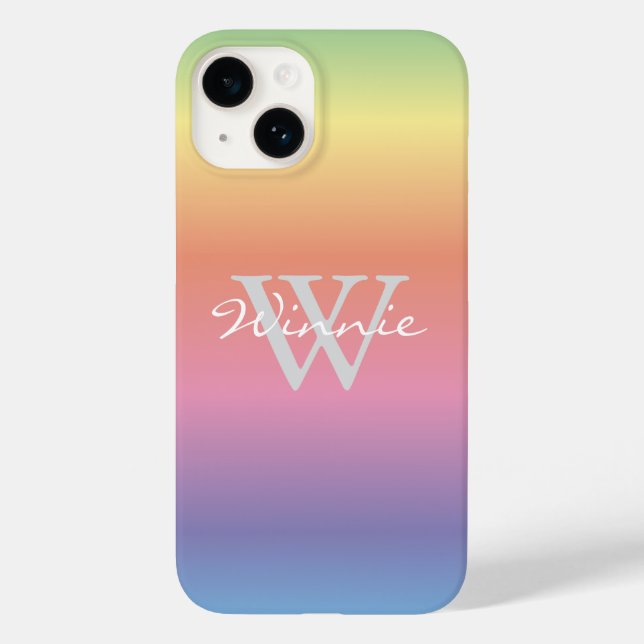 Farbenfrohe Pastellfarben Case-Mate iPhone Hülle (Rückseite)