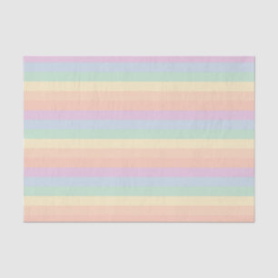 Farbenfrohe Pastellfarben Regenbogen Streifen Must Seidenpapier