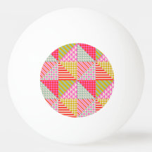 Farbenfrohe Patchwork-Tischtennis-Bälle