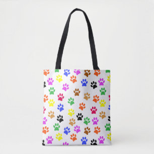 Farbenfrohe Paws Tasche