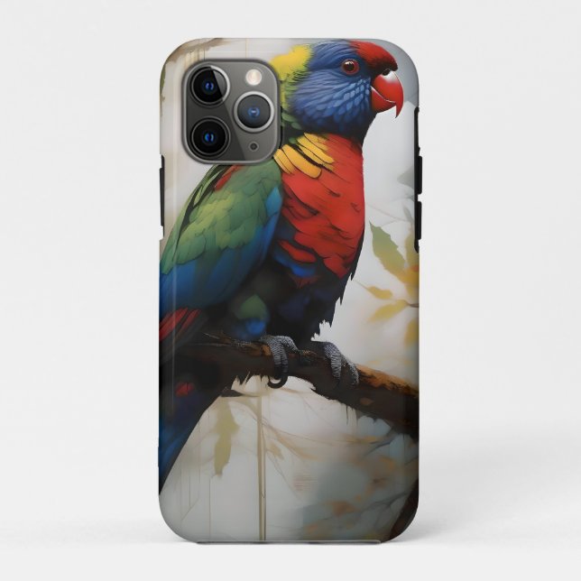 Farbenfrohe Perche: Ein Regenbogengitter im Baum Case-Mate iPhone Hülle (Rückseite)