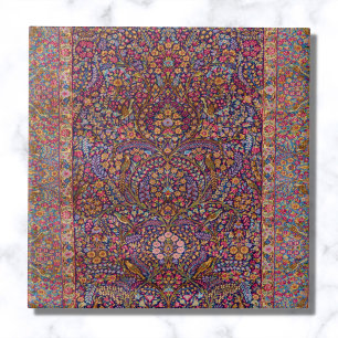 Farbenfrohe Persische Rug Pattern Fliese