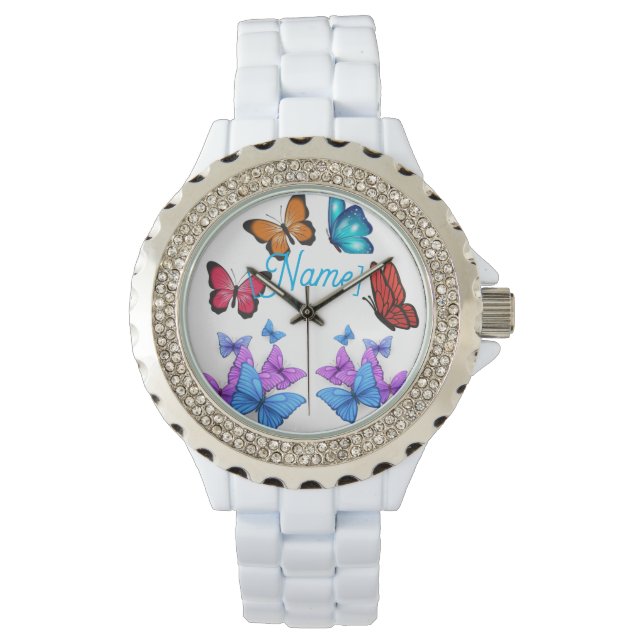 Farbenfrohe Personalisierte Frauenschau Armbanduhr (Vorderseite)
