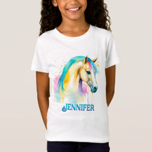 Farbenfrohe, personalisierte Spirit Pony 7 Kid's T T-Shirt