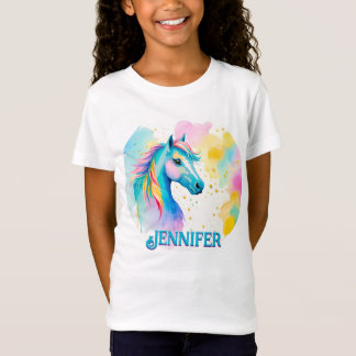 Farbenfrohe personalisierte Spirituosen Pony 10 T T-Shirt