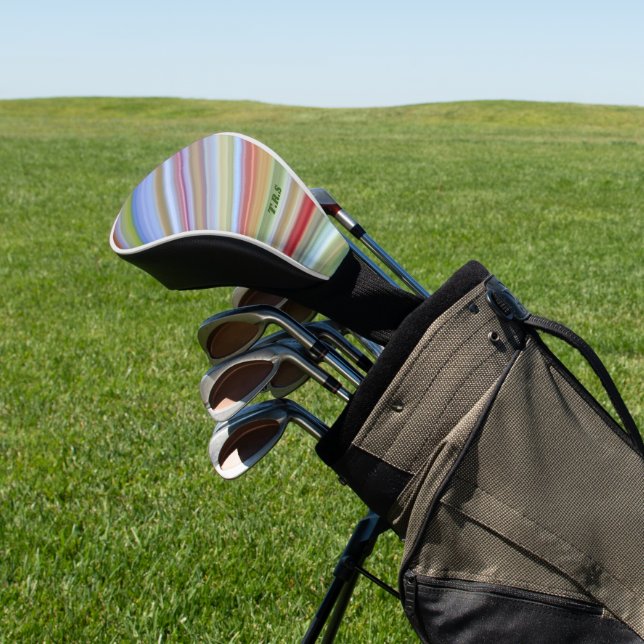 Farbenfrohe Personalisierte Treppe Golf Headcover (In SItu)