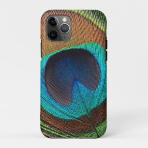 Farbenfrohe Pfauenfeder Benutzerdefinierter Tele Case-Mate iPhone Hülle