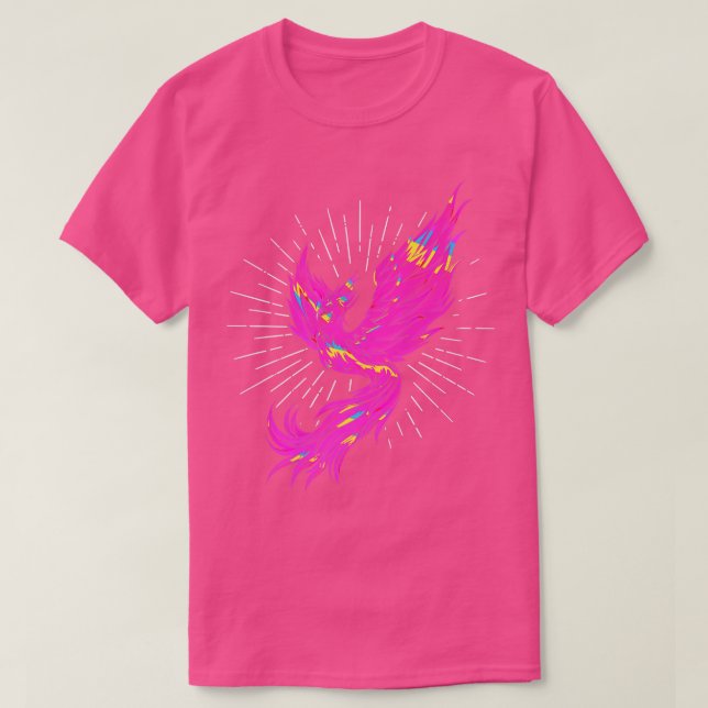 Farbenfrohe PhoenixFire BirdFantasy Phoenix T-Shirt (Design vorne)