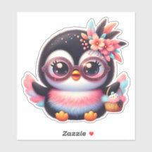 Farbenfrohe Pinguine