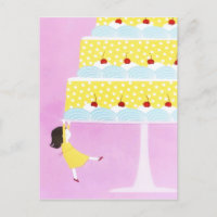 Farbenfrohe Pink Baby Girl Geburtstagskuchen