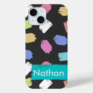 Farbenfrohe Pinselstriche bei Personalisierten Sch Case-Mate iPhone Hülle