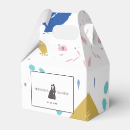 Farbenfrohe Pinselstriche Geschenkschachtel