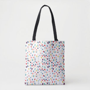 Farbenfrohe Pinselstriche: Wasserfarbe Nahtlos. Tasche