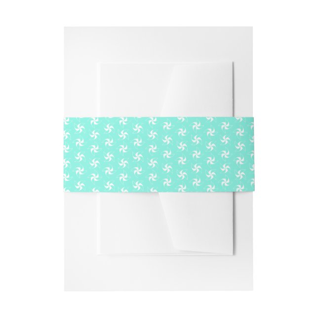 farbenfrohe Pinwheel-Hochzeit Einladungsbanderole (Vorderseite Beispiel)
