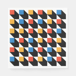 Farbenfrohe Plätze Napkin Serviette