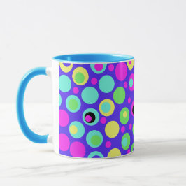 Farbenfrohe Polka Dot Party Tasse