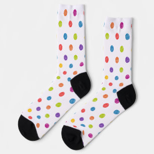 Farbenfrohe Polka Dot Pattern Socken