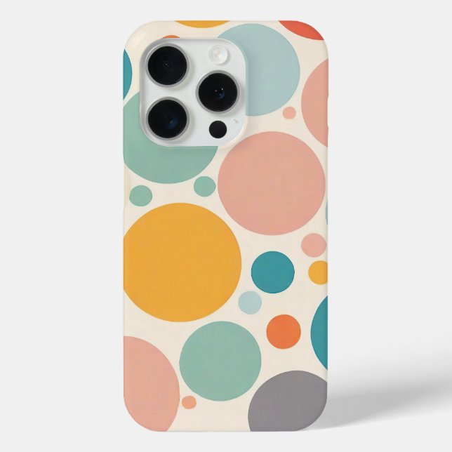 Farbenfrohe Polka Dots Case-Mate iPhone Hülle (Rückseite)