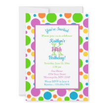 Farbenfrohe Polka Dots | Geburtstagspartei