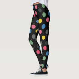 Farbenfrohe Polka Dots Leggings