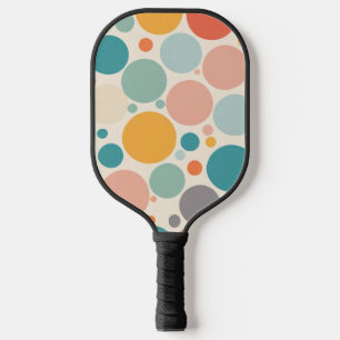 Farbenfrohe Polka Dots Pickleball Schläger