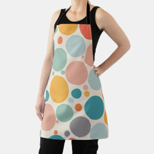 Farbenfrohe Polka Dots Schürze