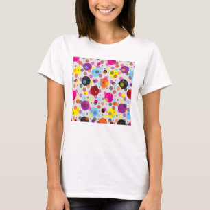 Farbenfrohe Polka Dots T-Shirt