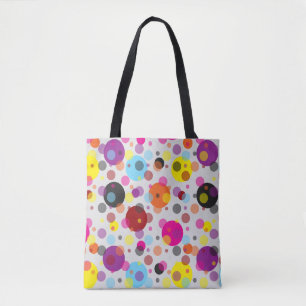 Farbenfrohe Polka Dots Tasche