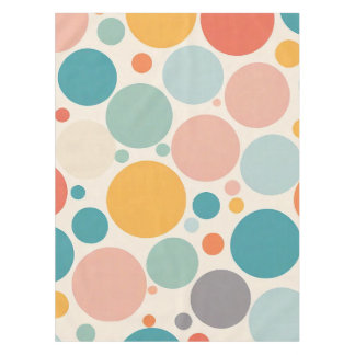 Farbenfrohe Polka Dots Tischdecke