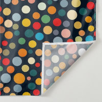 Farbenfrohe Polka Punkte auf dunklem Hintergrund