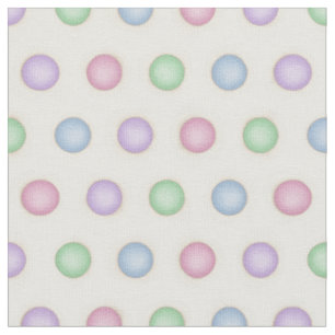 Farbenfrohe Polka-Punkte in zerdrückten Pastellfar Stoff