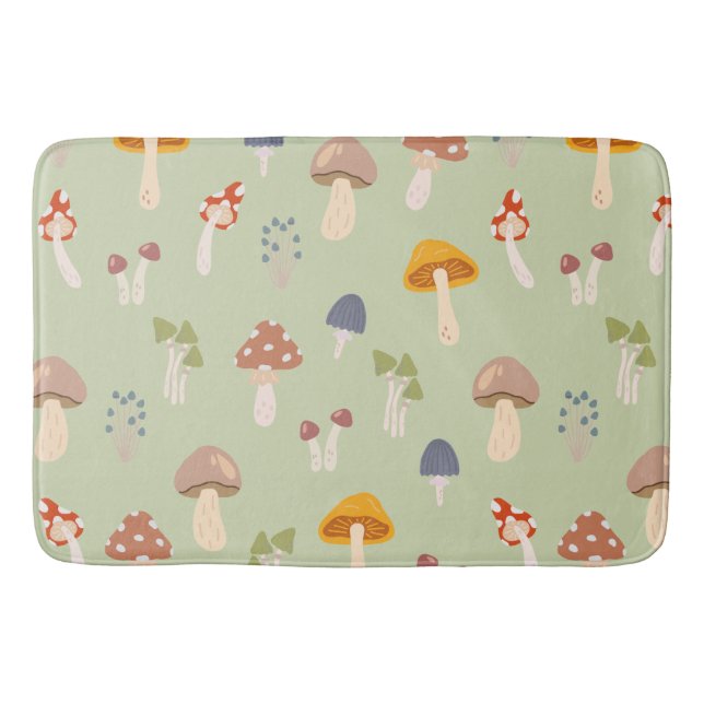 Farbenfrohe Polster-Muster Badematte (Vorderseite)