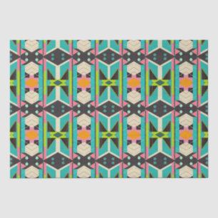 Farbenfrohe Pop Art Deco Abstrakt Moderne Geometri Seidenpapier