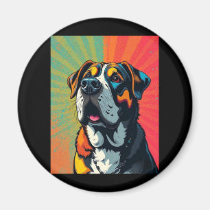 Farbenfrohe Pop Art Dog Illustration � Bold & Fun Magnet