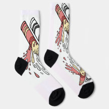 Farbenfrohe Pop Kunstgalerie Grafik Socken