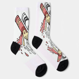Farbenfrohe Pop Kunstgalerie Grafik Socken